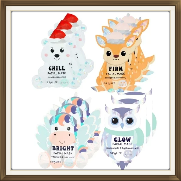 Masque visage "Animaux merveille d'hiver" - SPALIFE