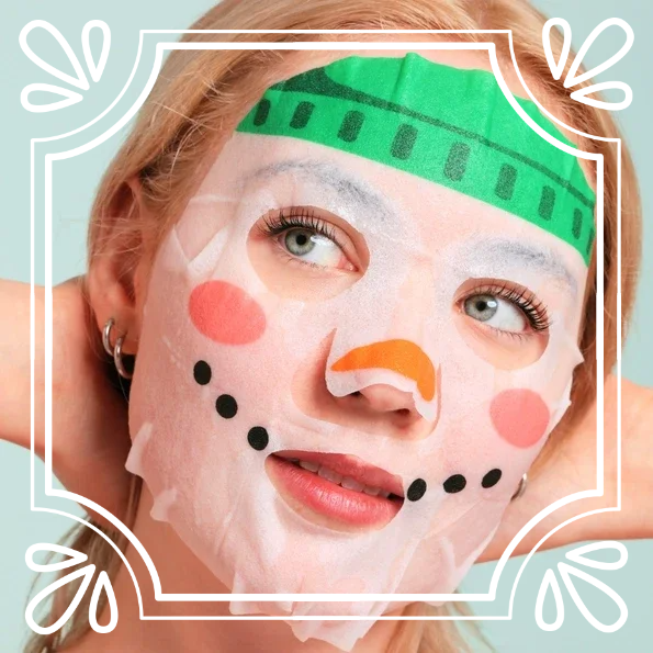 Masque en feuille bonhomme de neige "atelier du Père Noël" - SPALIFE