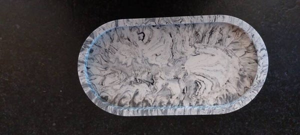 Trinket Tray - wit/zwart