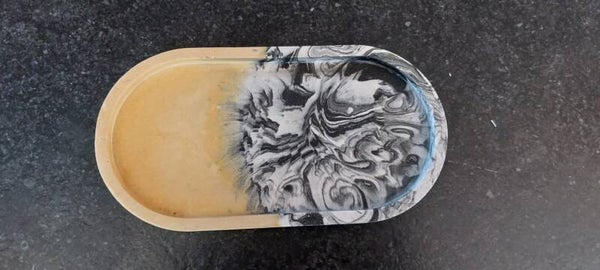 Trinket Tray - geel/zwart-wit