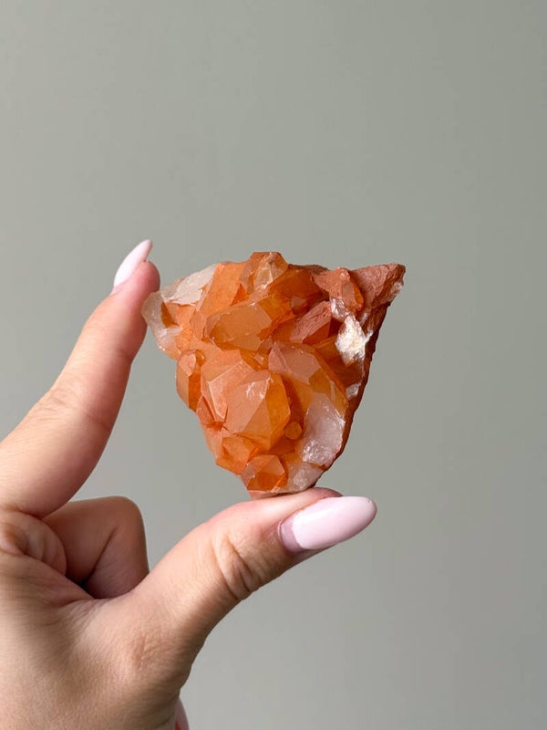 Tangerine kwarts cluster | C28