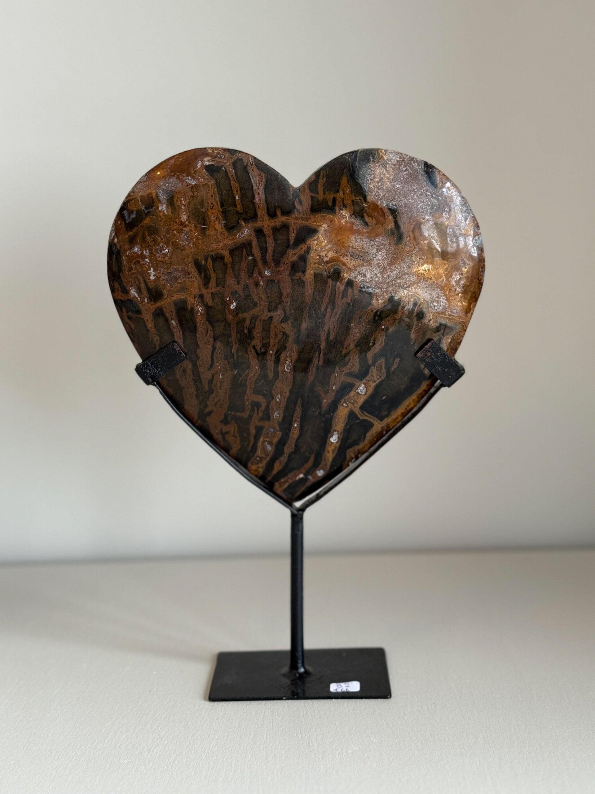 XL hart op statief | Leopard jaspis