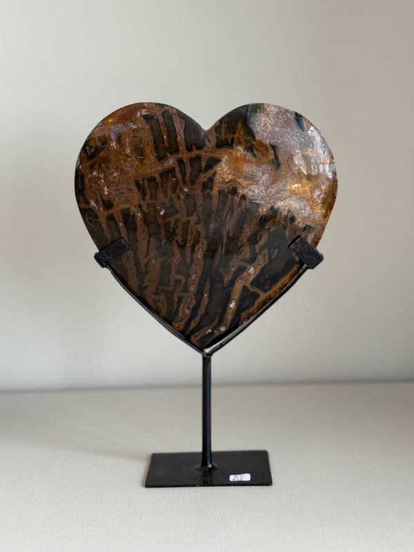 XL hart op statief | Leopard jaspis