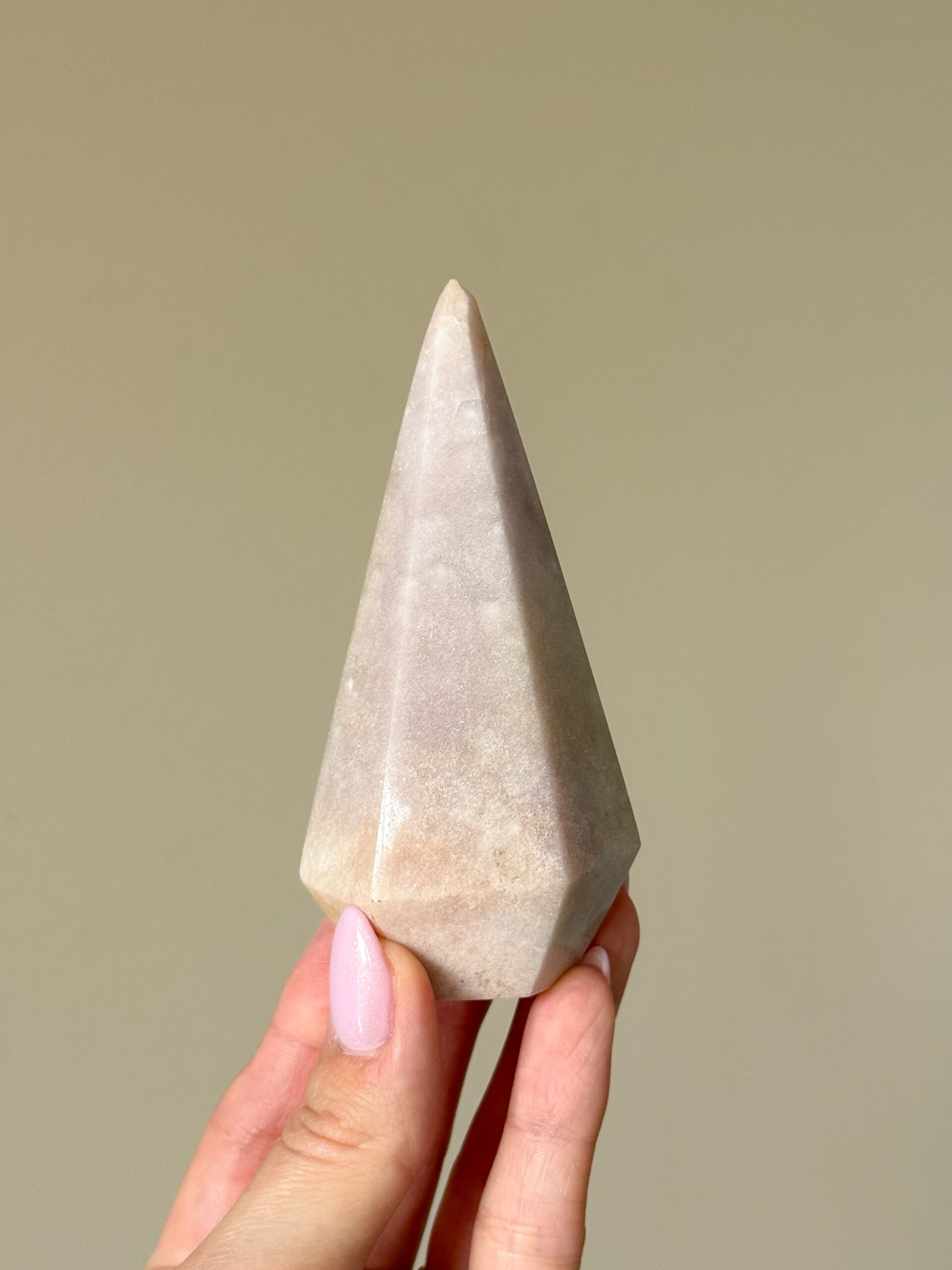 Roze amethist pendel | D14