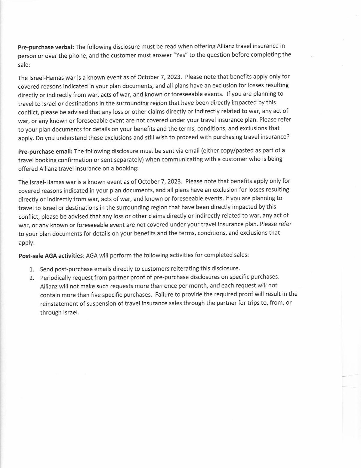 Allianz travel insurance