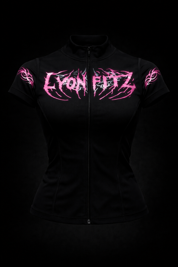 Chaleco Black Rosae – Neon & Steel Edition