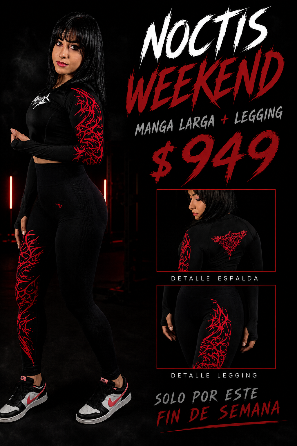 Manga Larga Crop + Legging | Edición NOCTIS