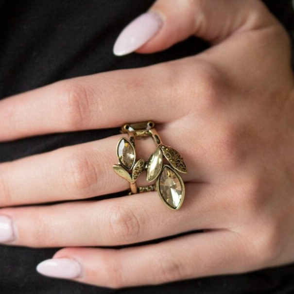 Flawless Foliage - Brass  Ring
