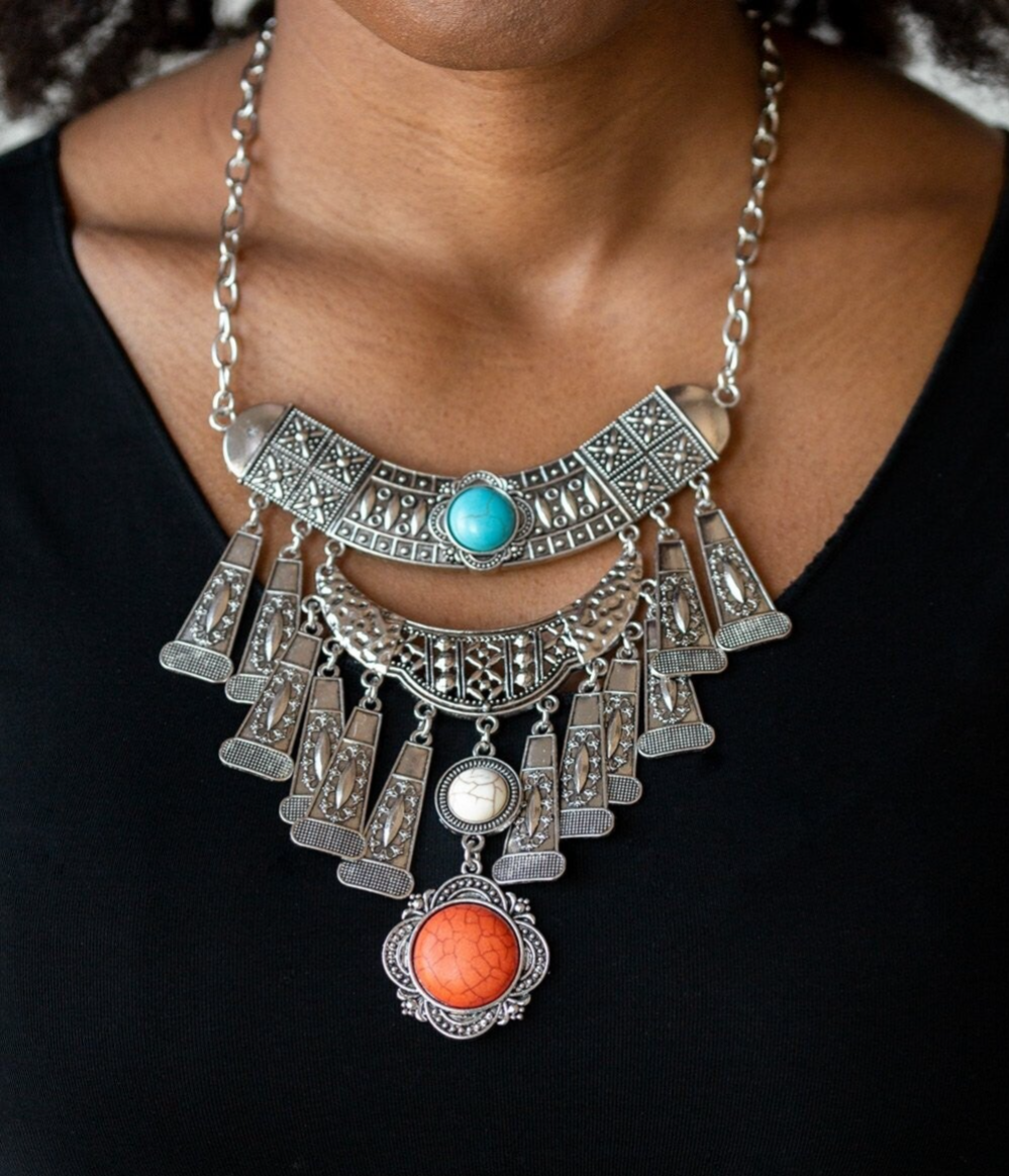 Paparazzi Necklace ~ Sahara Royal - Multi