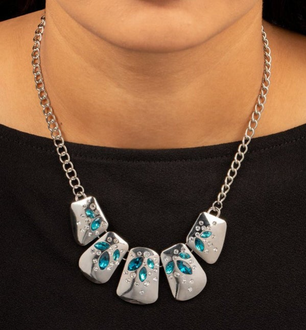 Jubilee Jingle - Blue Necklace