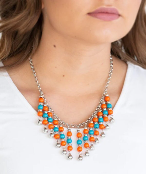 Paparazzi Necklace ~ Your SUNDAES Best - Orange