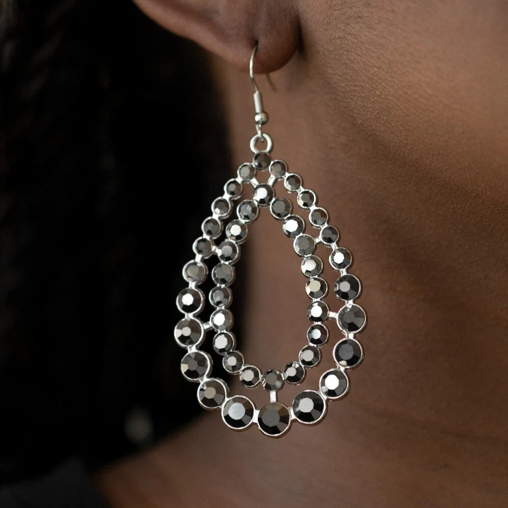 Glacial Glaze Silver SPARKLE Earrings