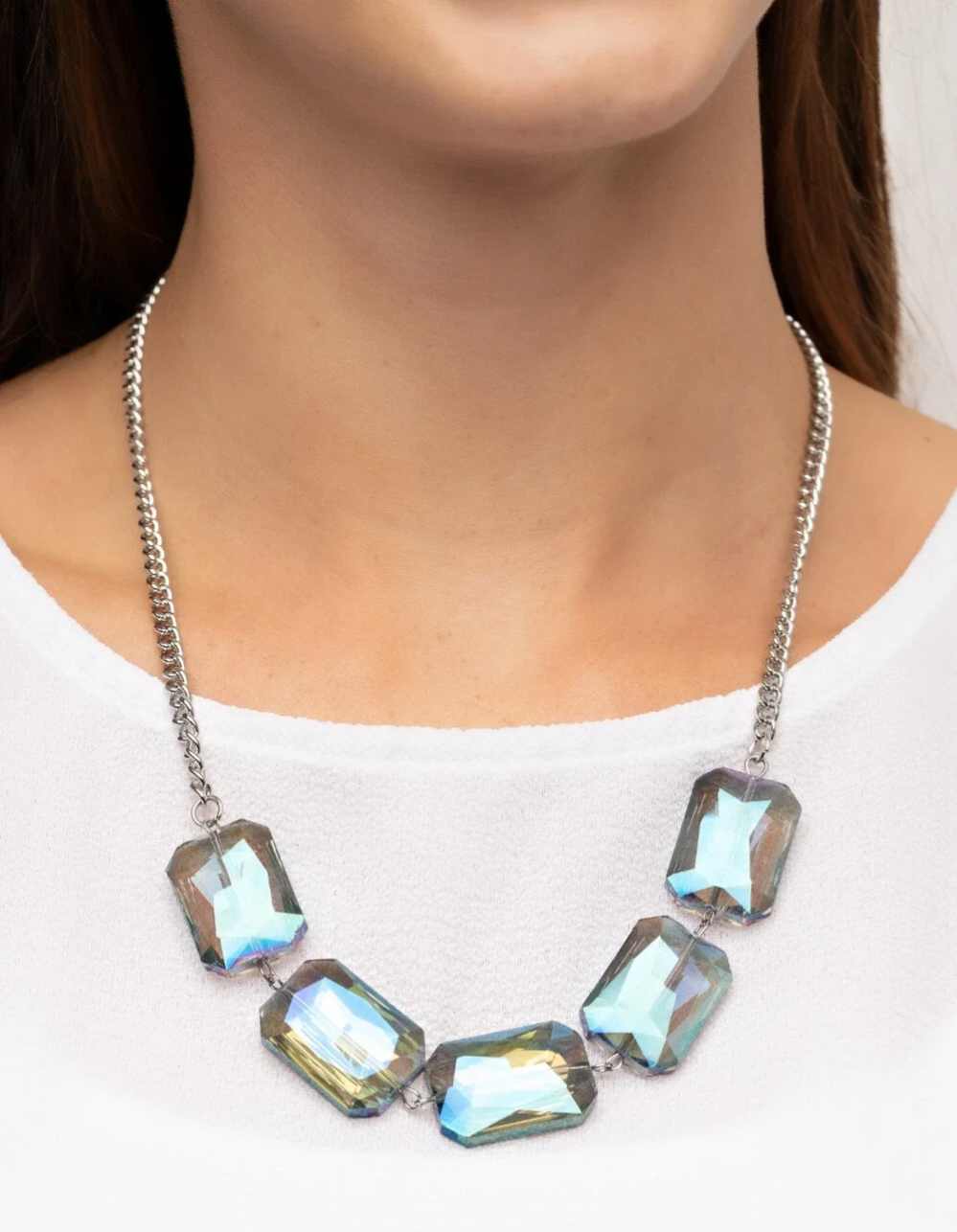 Paparazzi-Jewelry, Heard It On The HEIR-Waves - Blue, Black-Necklaces