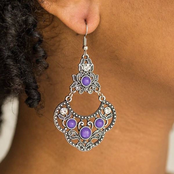 Garden State Glow - Purple earrings