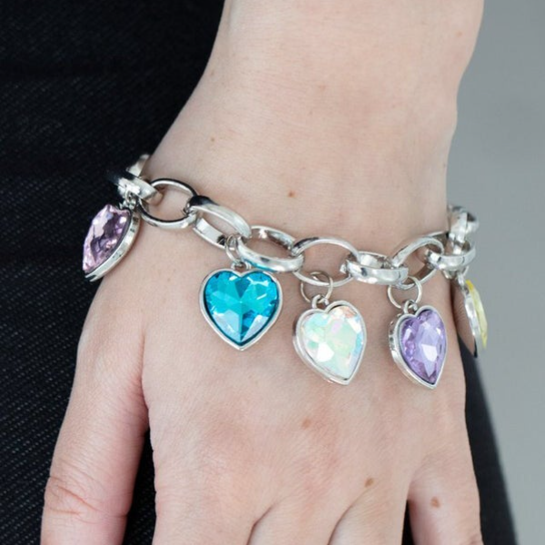 Candy Heart Charmer - Multi Color Bracelet