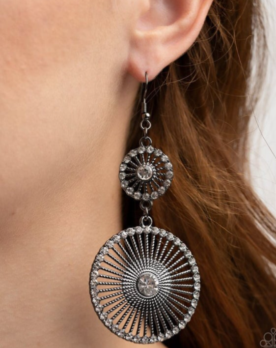 Bring Down the WHEELHOUSE - Black earrings