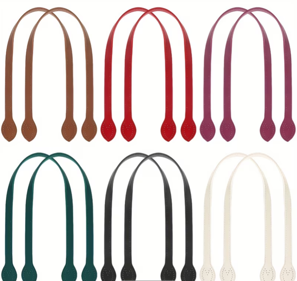 Faux leather bags handles 4 Colors to choose from 23.4"