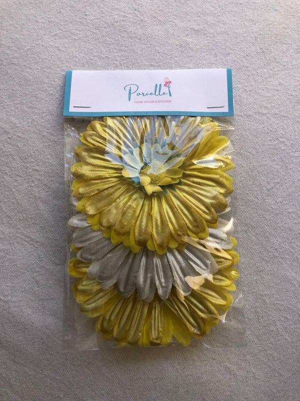 Flower Magnet 3 Pack Gold/Silver