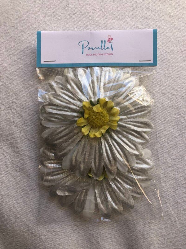 Flower Magnet 3 Pack Silver