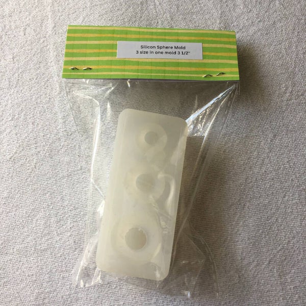 Silicon Sphere Mold 3 sizes in one mold