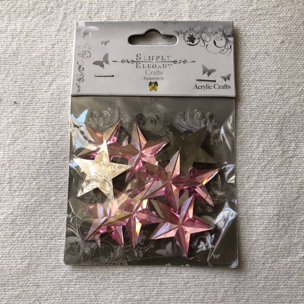 Acrylic Stars.  Choose your favorite color