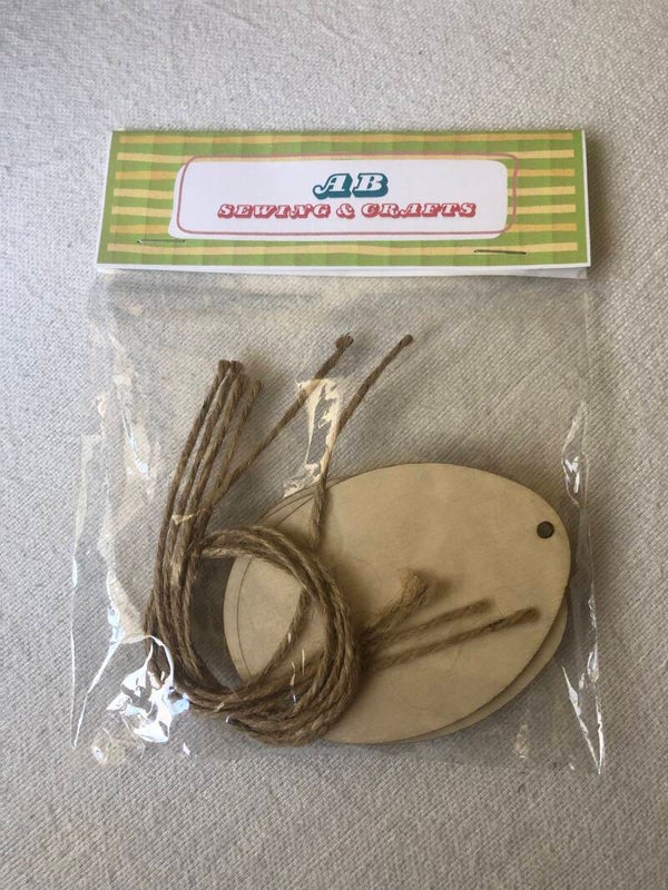 Egg shape wood blank ornaments  3" x 2 1/2" set of 5