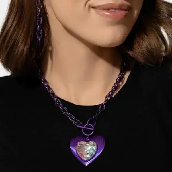 Modern Matchup - Purple metallic Necklace set