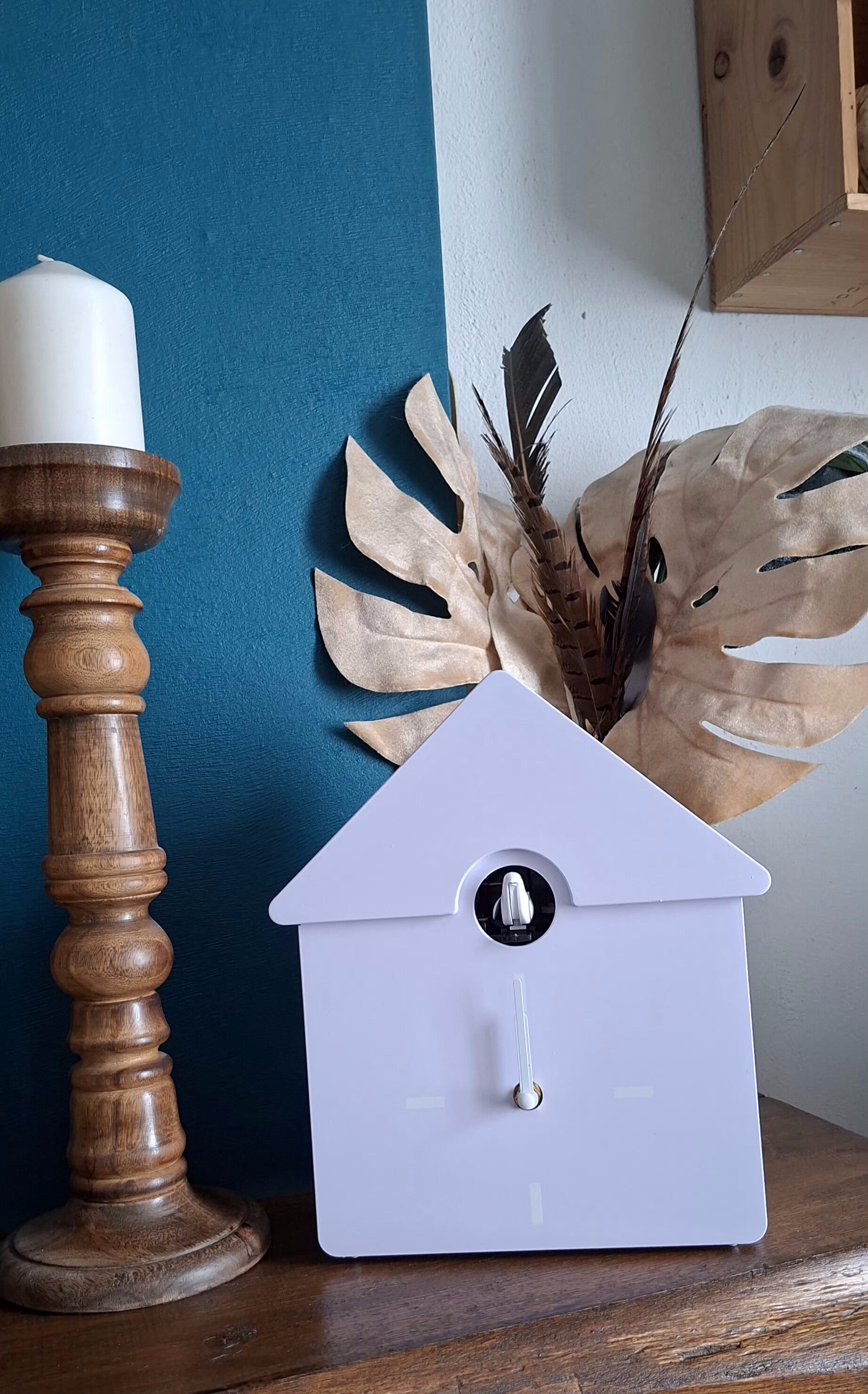 Horloge coucou moderne  Lilas