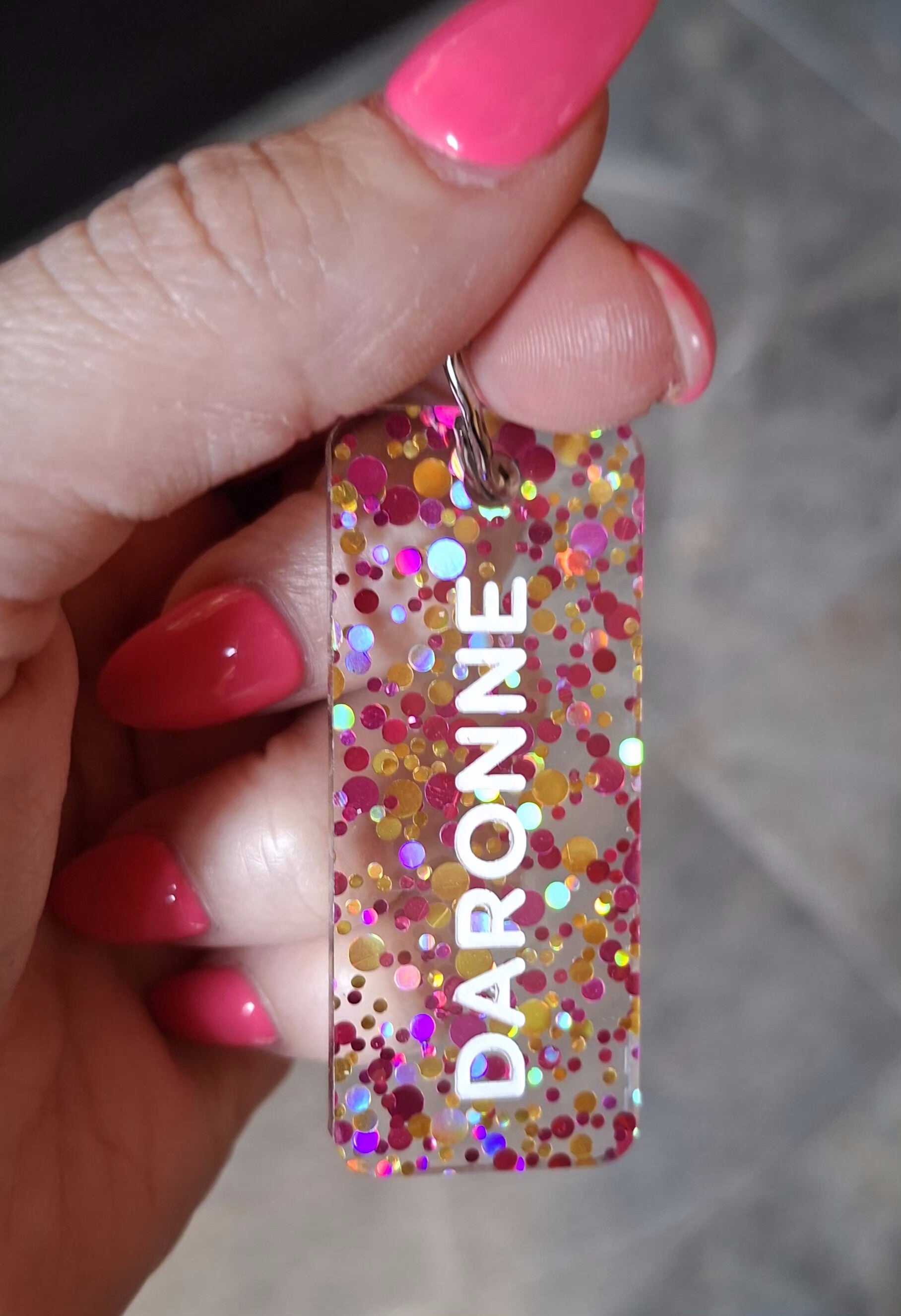 Porte clé paillette DARONNE