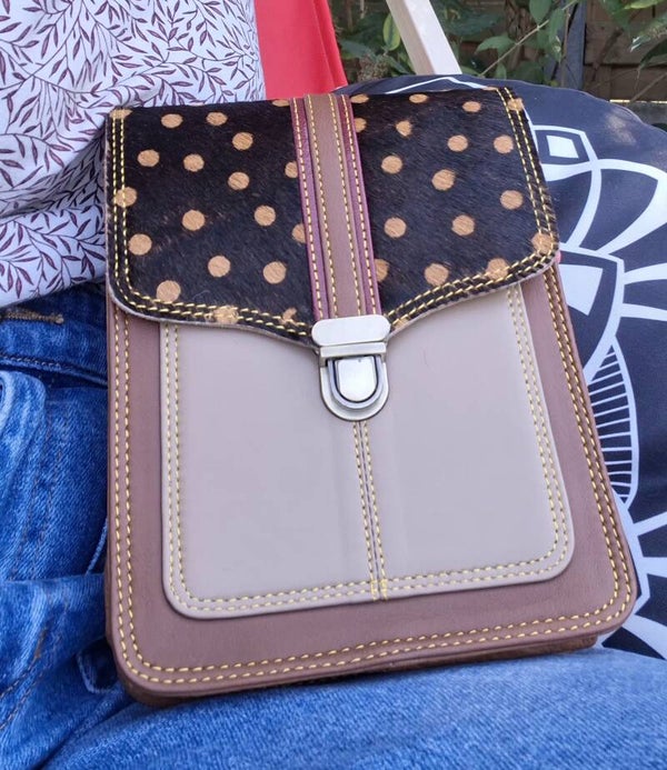 Sac en cuir recyclé Liesz vertical