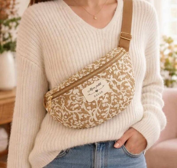 Sac banane Mon petit bazar camel