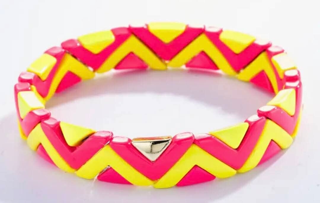 Bracelet coloré triangle