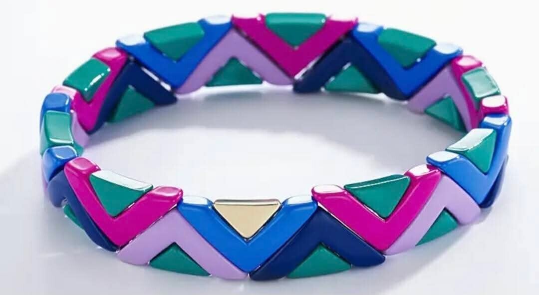 Bracelet coloré triangle