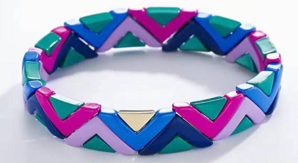 Bracelet coloré triangle