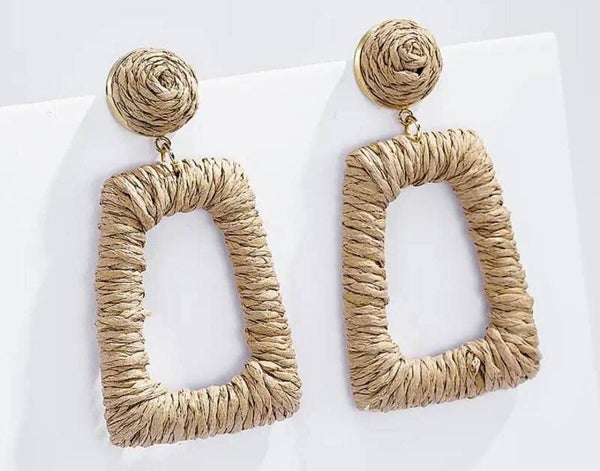 Boucle raphia naturel