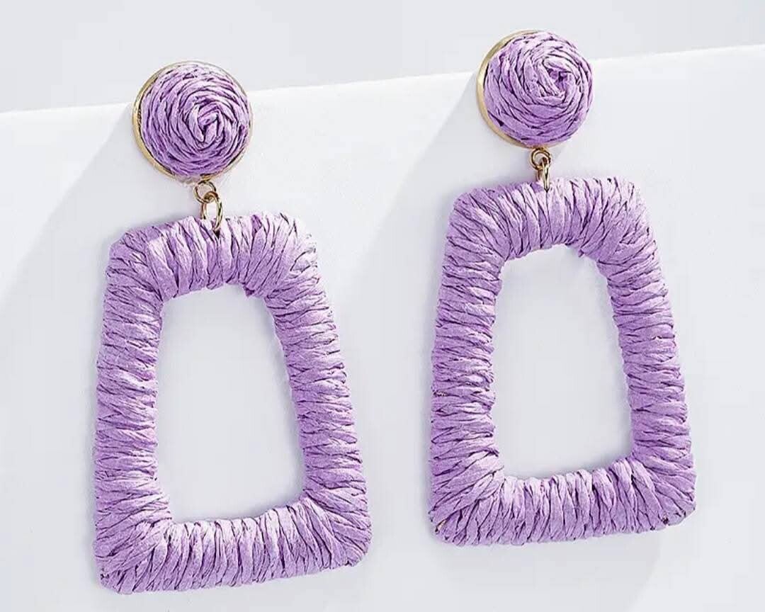 Boucles raphia parme