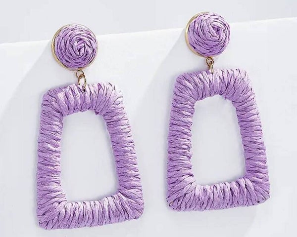 Boucles raphia parme