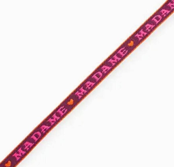 Bracelet ruban Madame