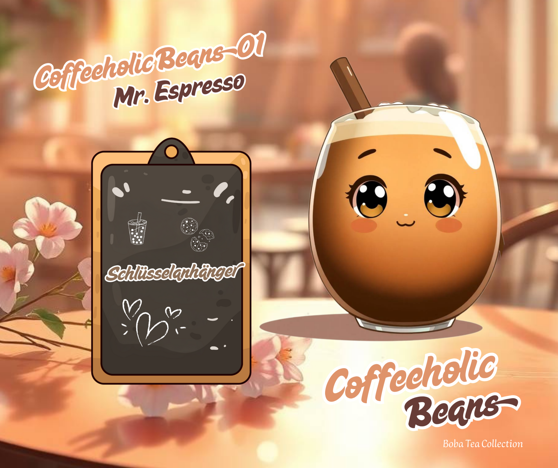 Schlüsselanhänger Coffeeholic Beans 01 Mr.Espresso