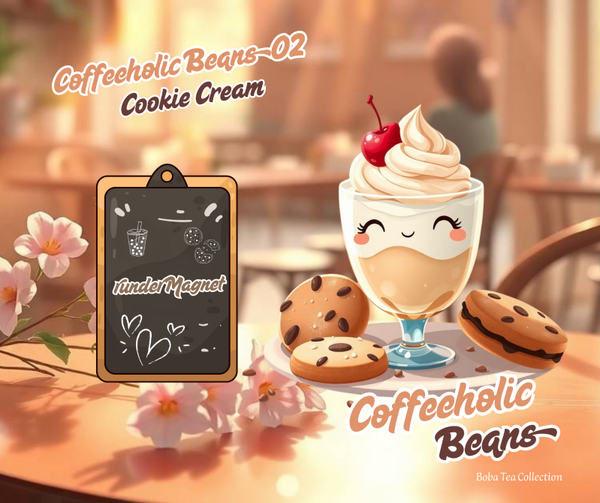 runder Magnet Coffeholic Beans 02 Cookie Cream