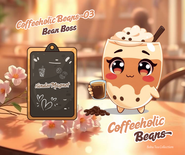 runder Magnet Coffeholic Beans 03 Bean Boss