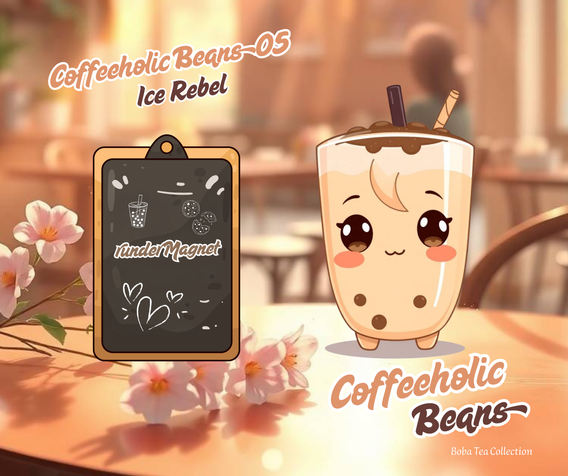 runder Magnet Coffeholic Beans 05 Ice Rebel