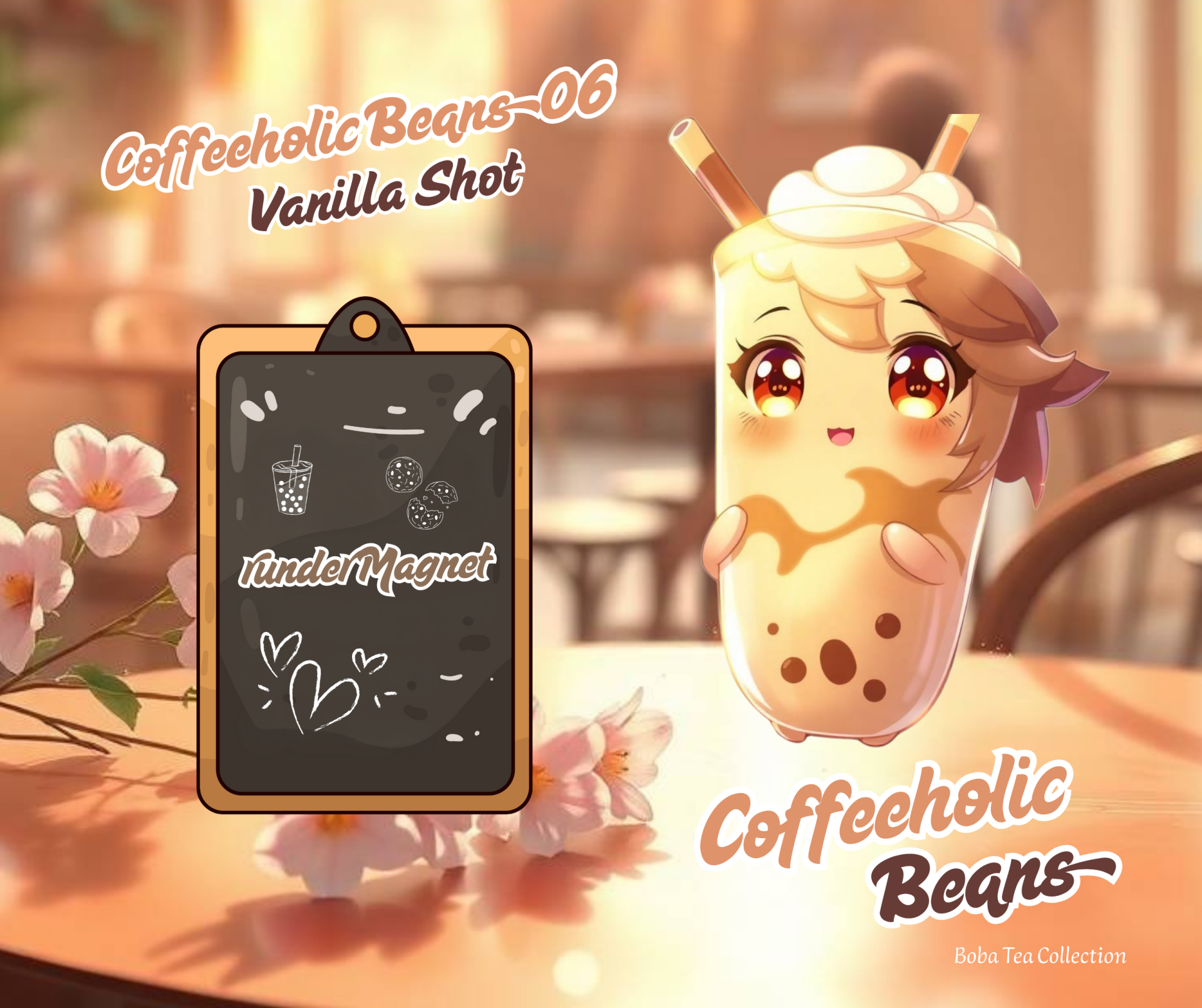 runder Magnet Coffeholic Beans 06 Vanilla Shot