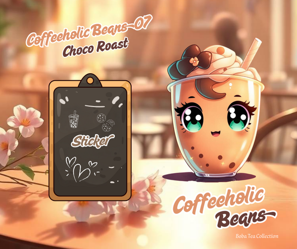Sticker Coffeeholic Beans 07 Choco Roast