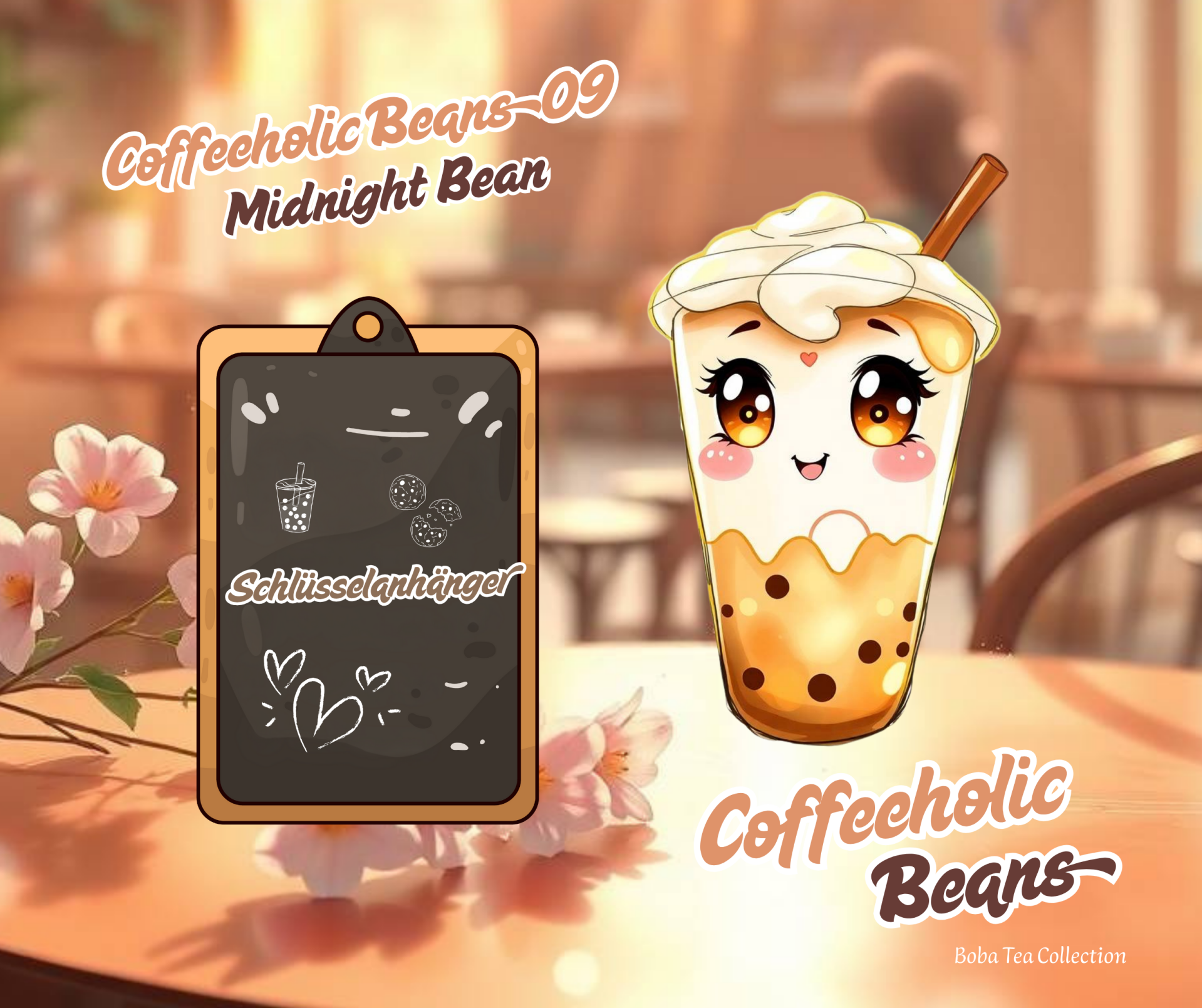 Schlüsselanhänger Coffeeholic Beans 09 Midnight Bean