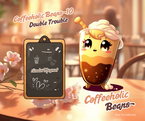 runder Magnet Coffeholic Beans 10 Double Trouble