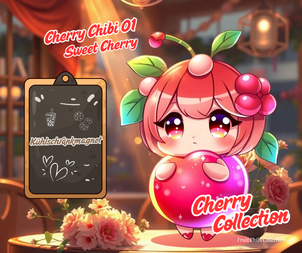 Kühlschrankmagnet Cherry Chibi 01 Sweetie Cherry