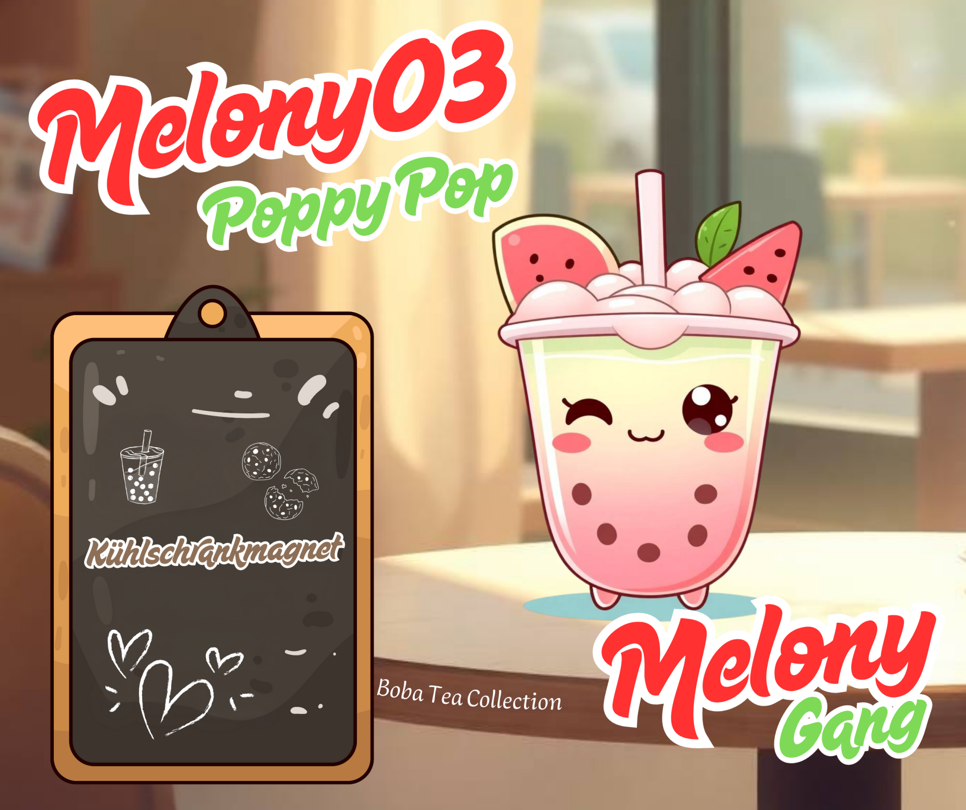 Kühlschrankmagnet Melony03 Poppy Pop