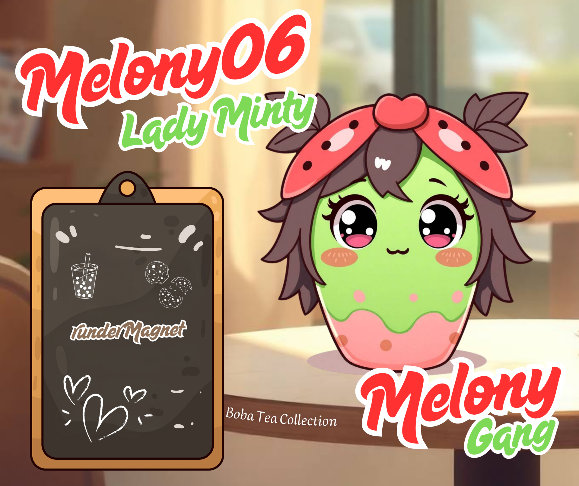 runder Magnet Melony06 Lady Minty