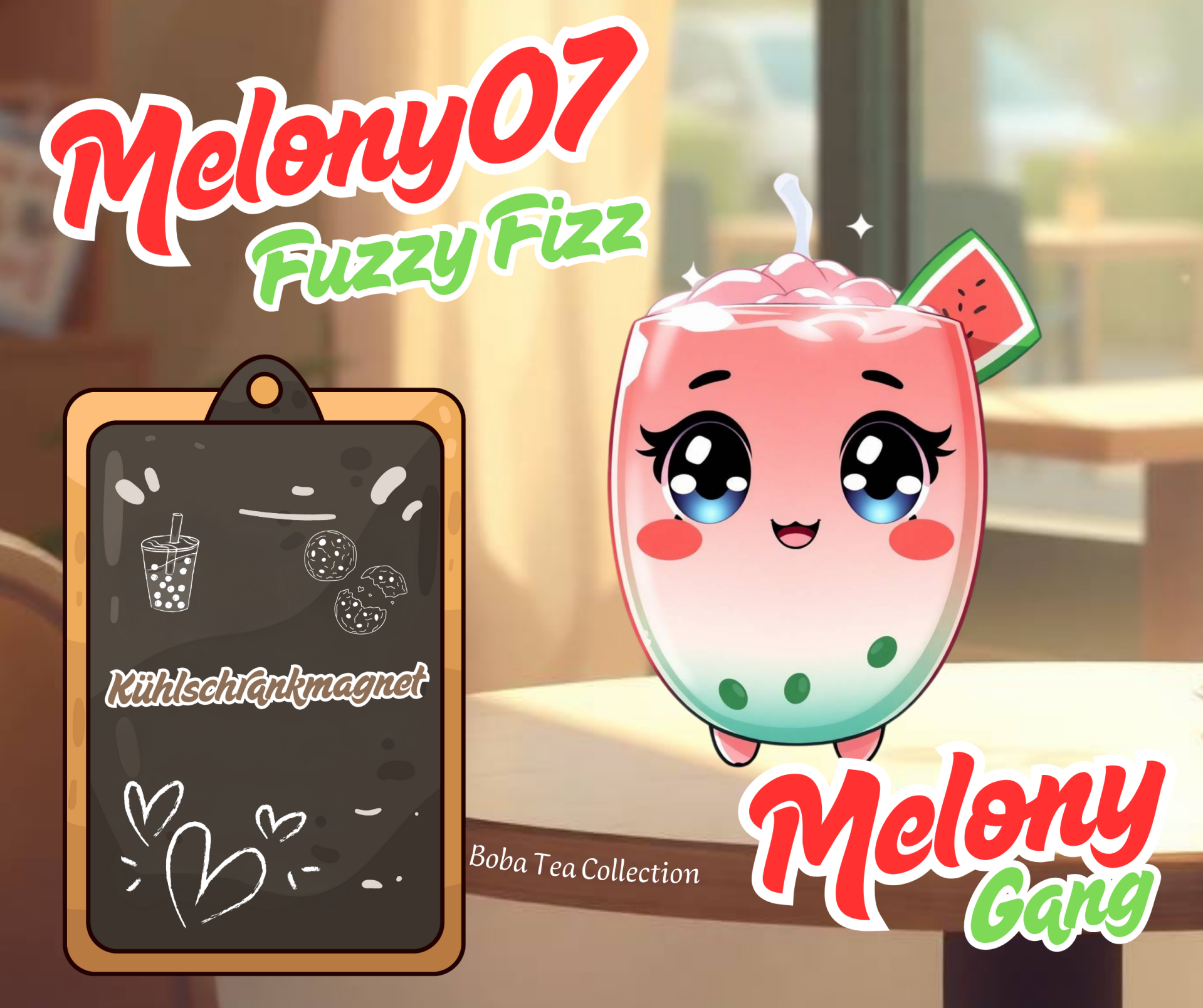 Kühlschrankmagnet Melony07 Fuzzy Fizz